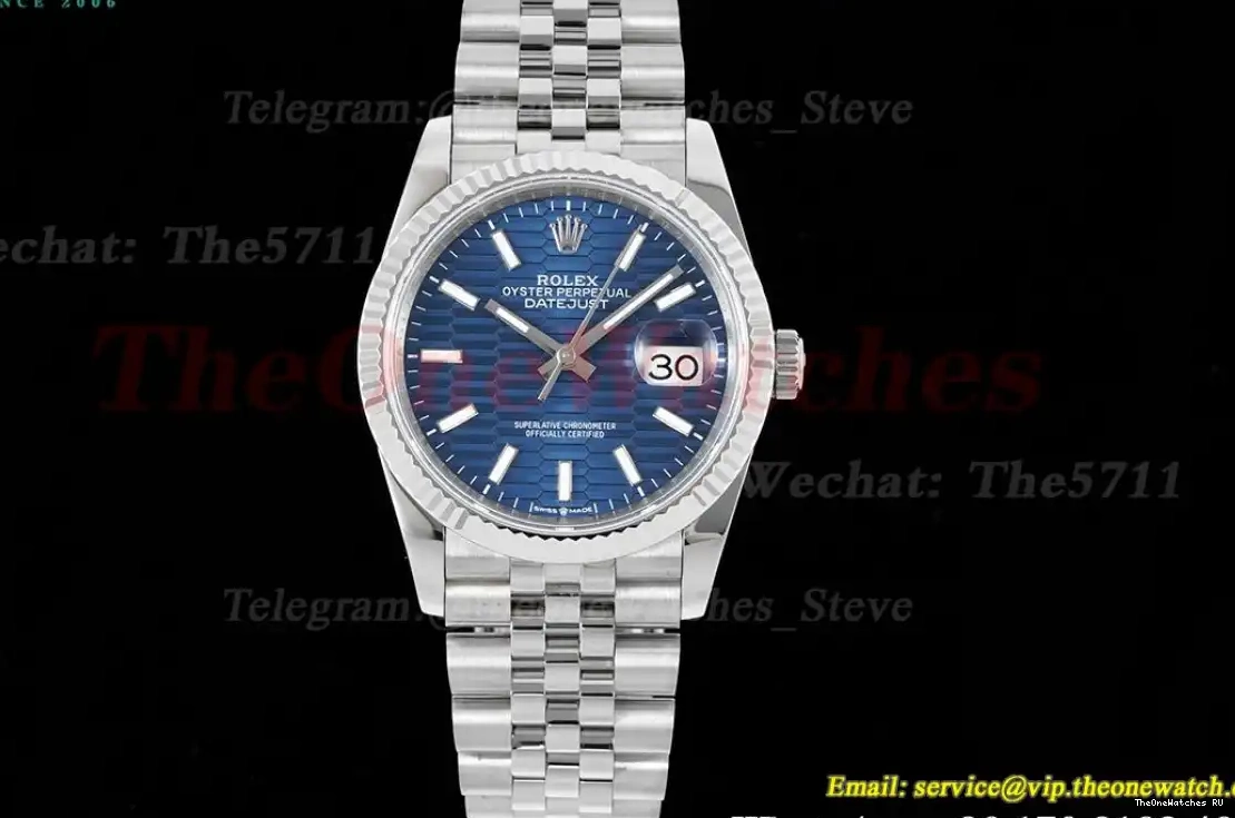 JDF 126234 Dial SS Jubilee Blue SS VR3235 Datejust 36mm V2 0504